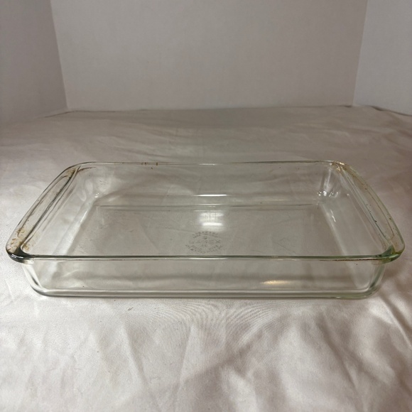 PYREX #232 Originals Clear 11" Rectangular Baker 2 Qt Baking Dish, Casserole USA